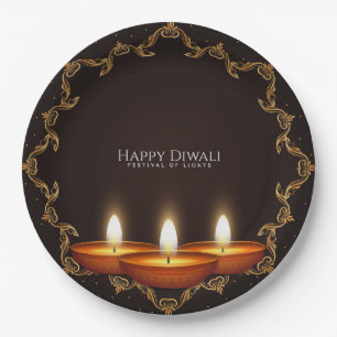 Happy Diwali  Paper Plate