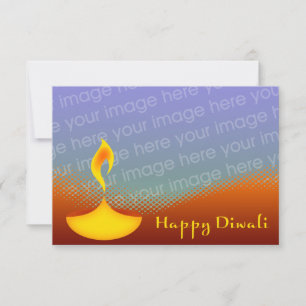 happy diwali photo card