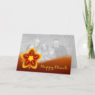 happy diwali photo card