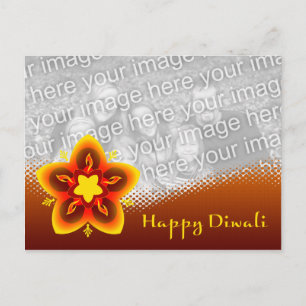 happy diwali photo card