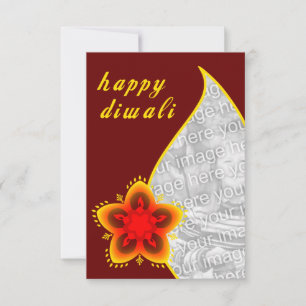 happy diwali photo card : light window