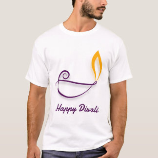 Happy Diwali Purple T-Shirt