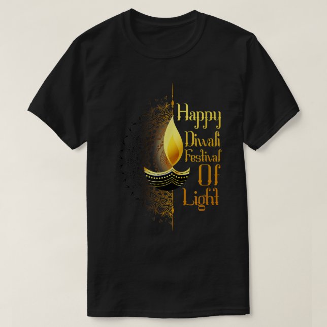 Happy Diwali Rangoli Festival Of Light for Men Wom T-Shirt (Design Front)