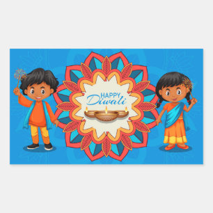 Happy Diwali Rectangular Sticker