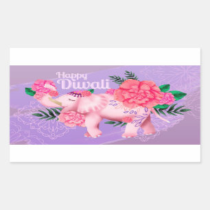 Happy Diwali   Rectangular Sticker