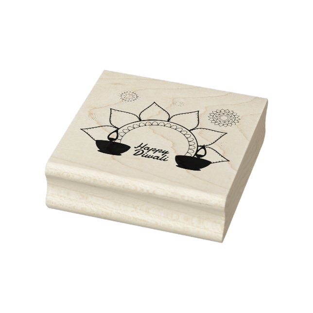 Happy Diwali  Rubber Stamp (Stamp)