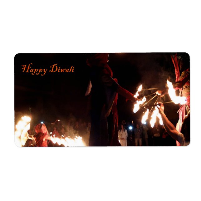 Happy Diwali Shipping Labels (Front)