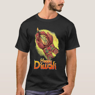 Happy Diwali Square Diwali 2022 Festival Of Light T-Shirt