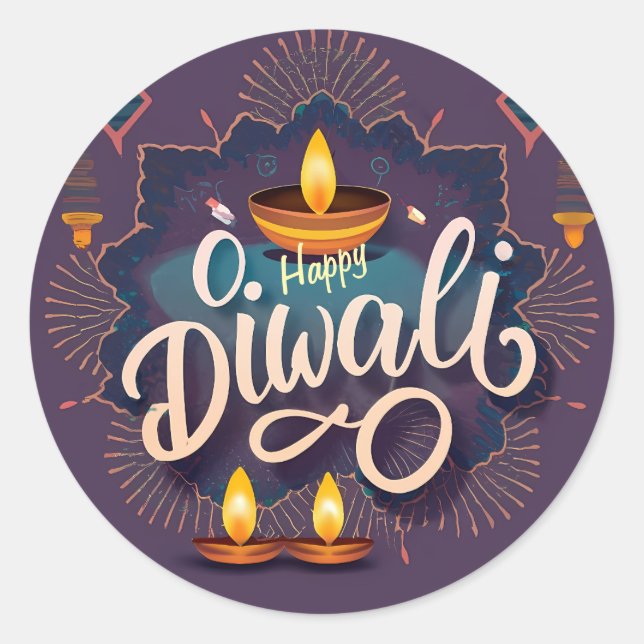 Happy Diwali Sticker (Front)