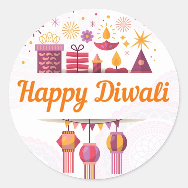 Happy Diwali sticker (Front)