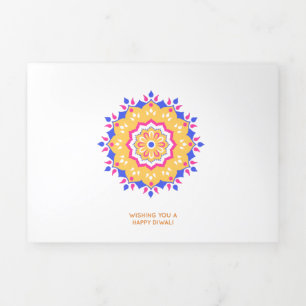 Happy Diwali Tri-Fold Holiday Card