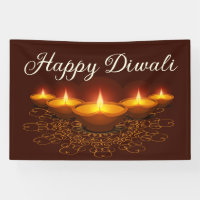 Happy Diwali with Rangoli and Diya