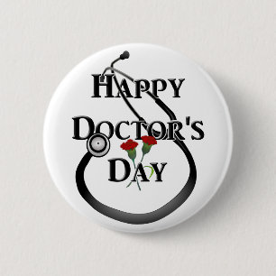 Happy Doctor's Day 6 Cm Round Badge