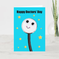 	Happy Doctors Day Cute Stethoscope With Stars 