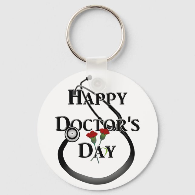 Happy Doctor's Day Key Ring (Front)