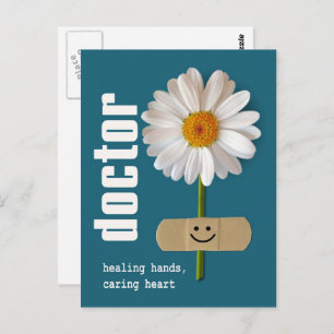 Happy Doctors' Day. Smiling Daisy  Postcard