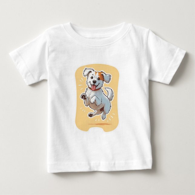 Happy Dog Baby T-Shirt (Front)