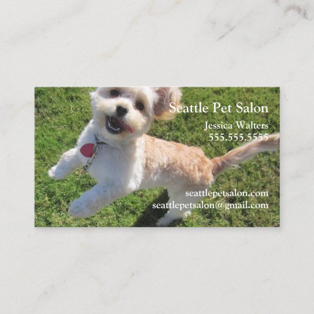 Happy Dog Business Card (Front)