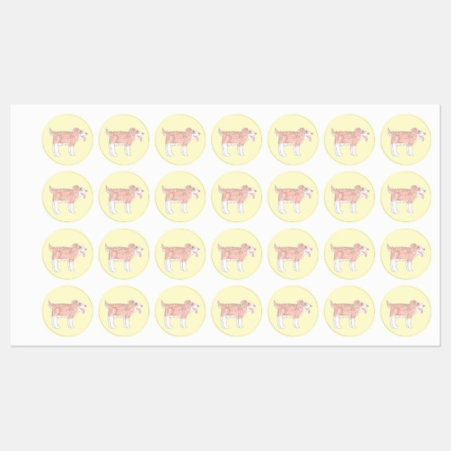 Happy Dog Clothing Labels (Sheet)