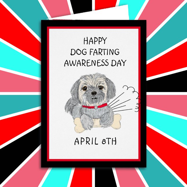 Happy Dog Farting Awareness Holiday Card (Creator Uploaded)