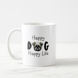Happy Dog Happy Life Coffee Mug