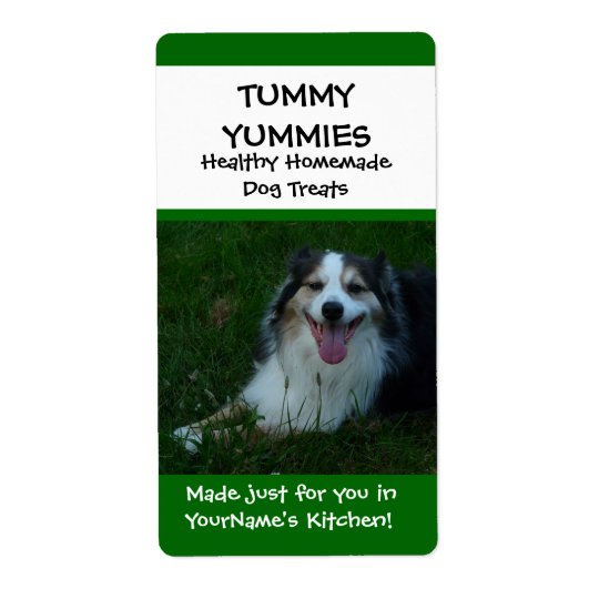 Happy Dog Homemade Treats Kitchen Label Sticker Shipping Label