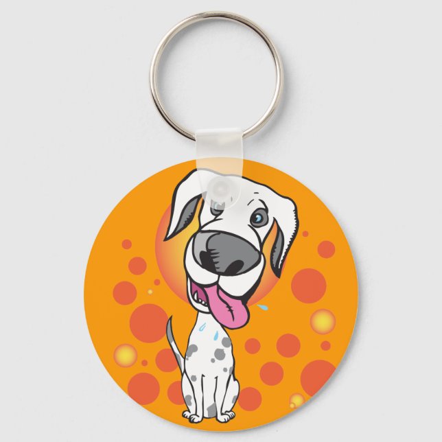 Happy Dog Key Chain (Front)