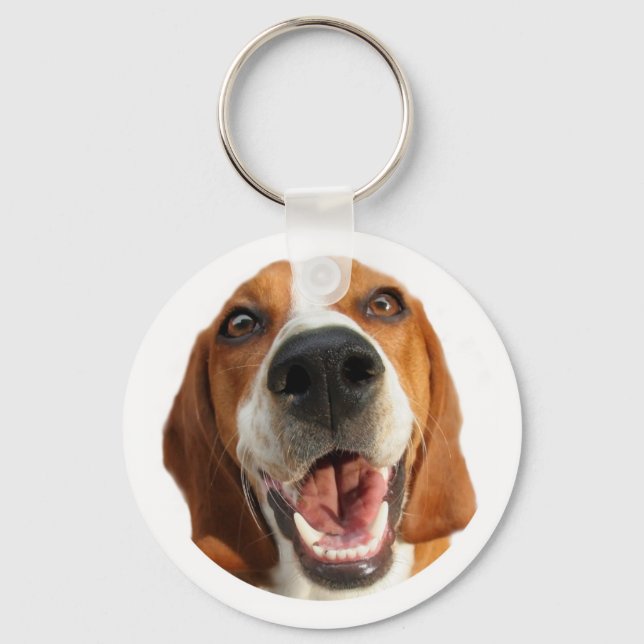 Happy Dog Key Ring (Front)