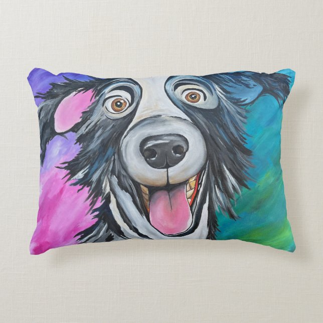 HAPPY DOG LUMBAR PILLOW (Front)