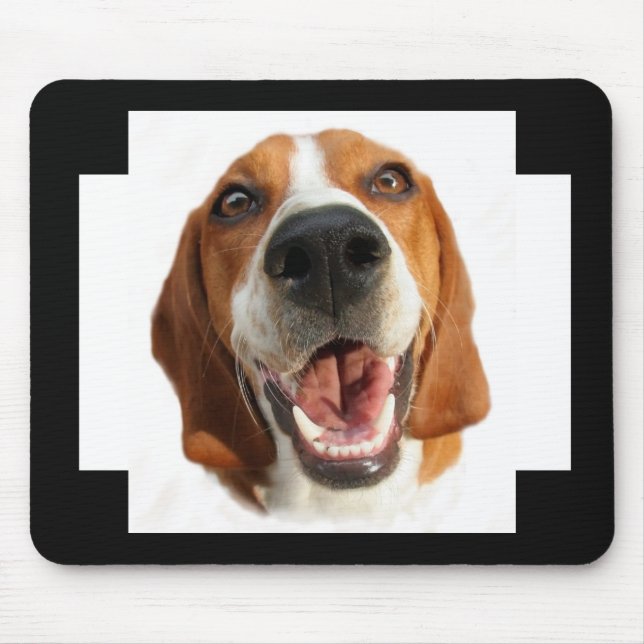 Happy Dog Mouse Pad (Front)