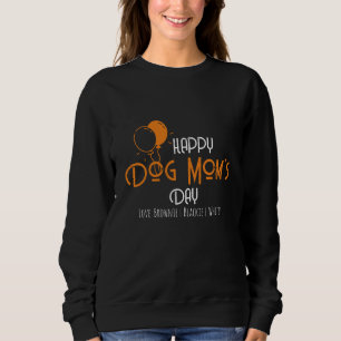 Happy Dog Mum’s Day with Orange Balloons & Puppies Sweatshirt