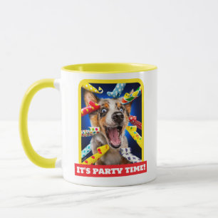 Happy Dog Party Blowers Mug