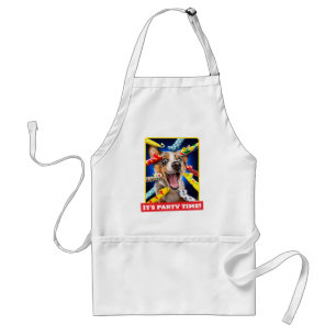 Happy Dog Party Blowers Standard Apron