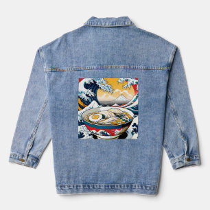 Happy Dog Portrait Denim Jacket