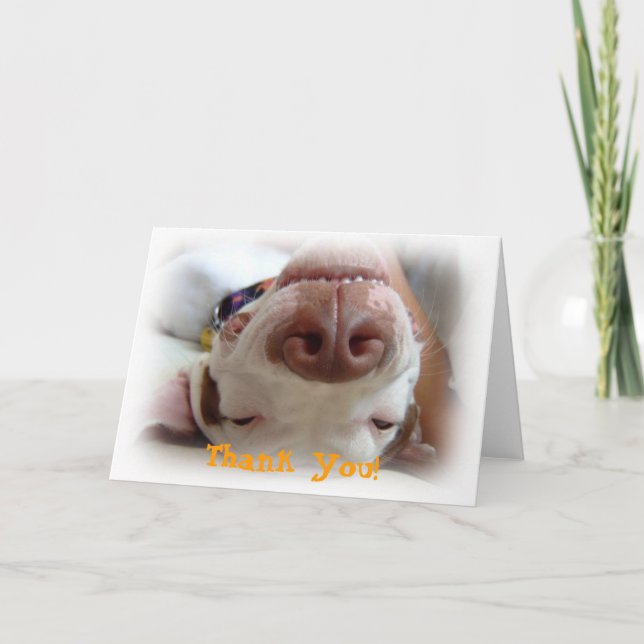 Happy Dog Thank You Card (Front)