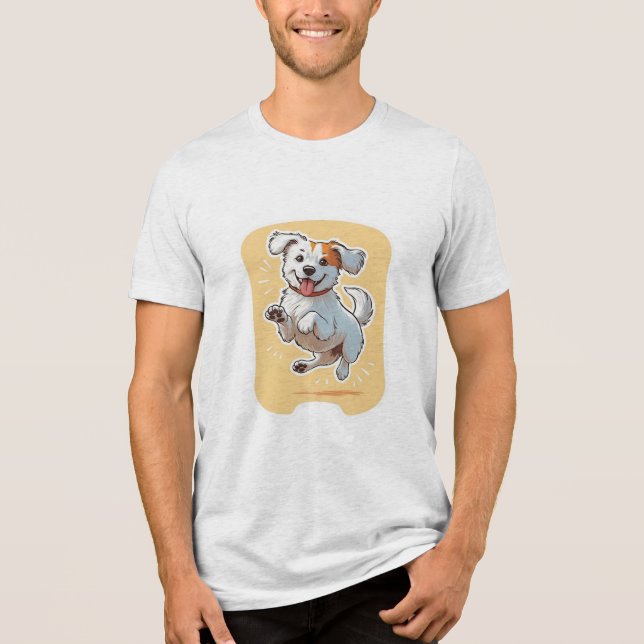 Happy Dog Tri-Blend Shirt (Front)