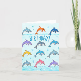 Happy Dolphin Birthday Cards