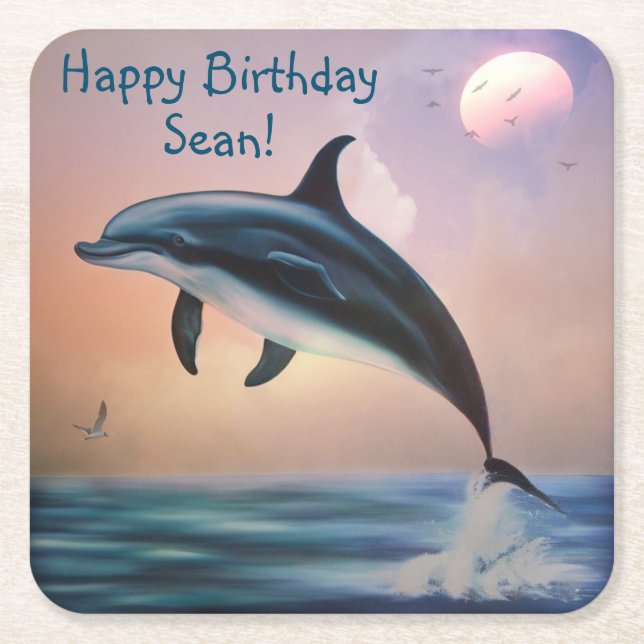 Happy Dolphin  Coasters (Front)