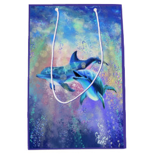Happy Dolphin Couple Gift Bag