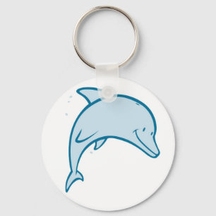 Happy Dolphin Key Ring