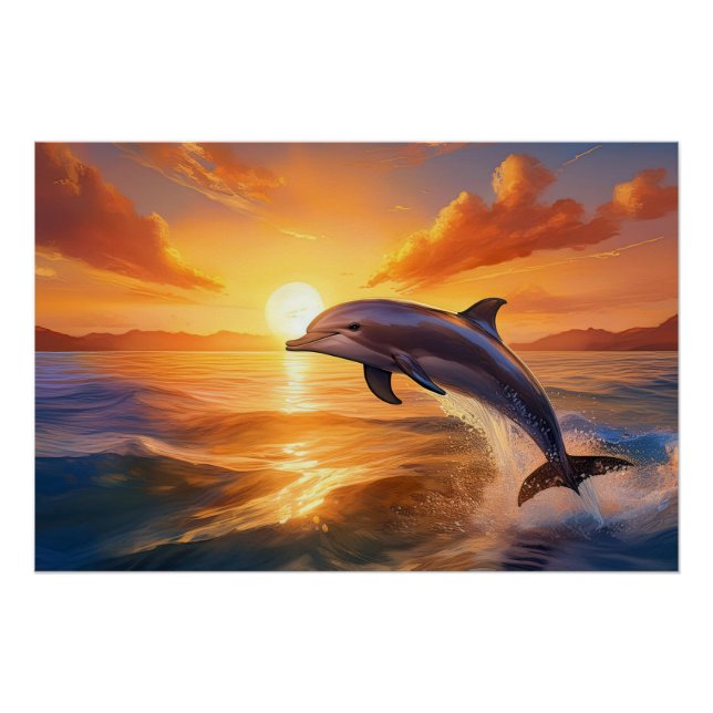 Happy Dolphin Poster (Front)