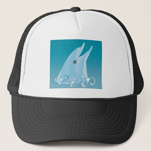 Happy Dolphin Trucker Hat (Front)