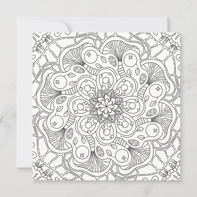 Happy Doodles: Autumn Colouring Page (Front)