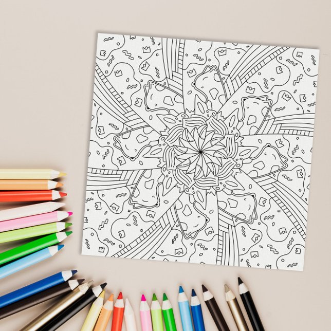 Happy Doodles: Birthday Colouring Page Poster (Creator Uploaded)