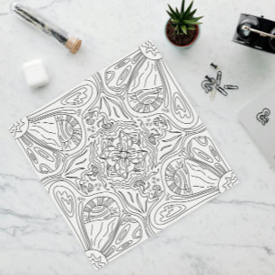 Happy Doodles: Sunny Day Colouring Page For Kids Poster