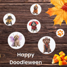 Happy Doodleween Table Confetti