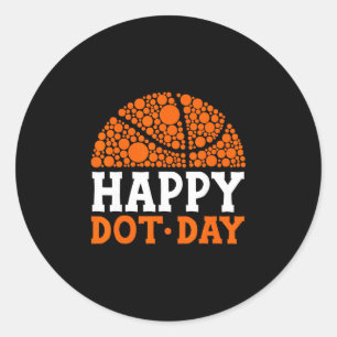Happy Dot Day 2025 Polka Dot Sketll Ll Lover Boys  Classic Round Sticker