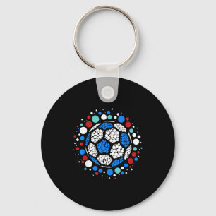 Happy Dot Day 2025 Polka Dot Soccer Ball Lover Boy Key Ring