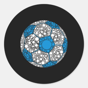 Happy Dot Day 2025 Polka Dot Soccer Byll Lover Boy Classic Round Sticker