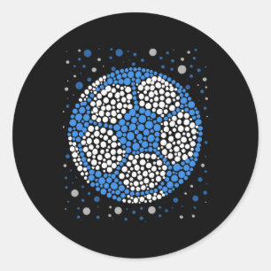 Happy Dot Day 2025 Polka Dot Soccer Ll Lover Boys Classic Round Sticker